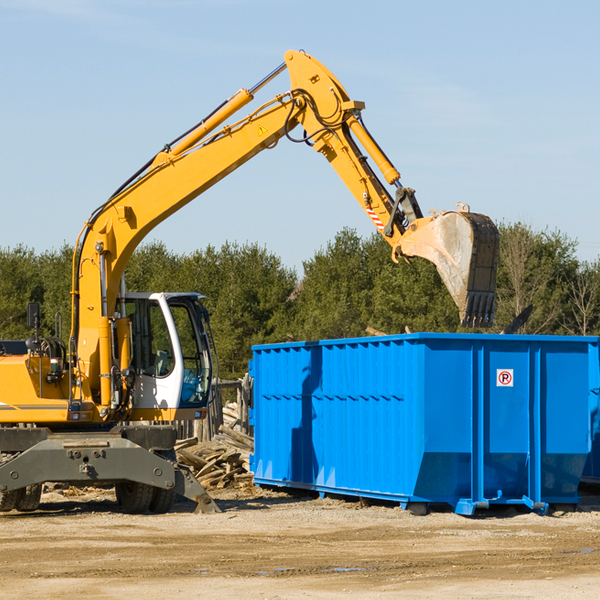 can i choose the location where the residential dumpster will be placed in Clarkridge Arkansas